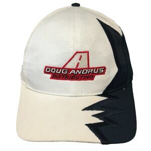 Kati Doug Andrus Distributing Baseball Cap White Black One Size Strapback Hat